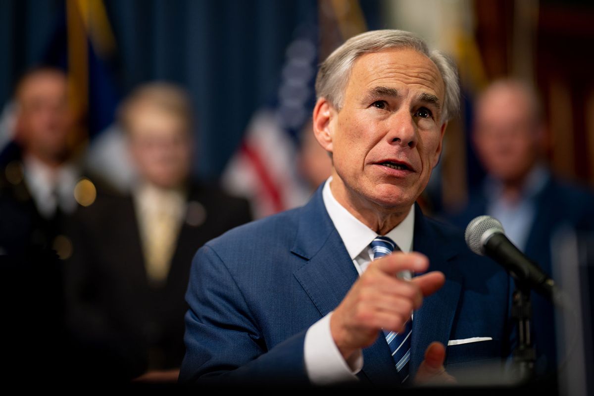Texas Gov. Greg Abbott speaks during a news conference at the Texas State Capitol on June 08, 2023 in Austin, Texas. (Brandon Bell/Getty Images)