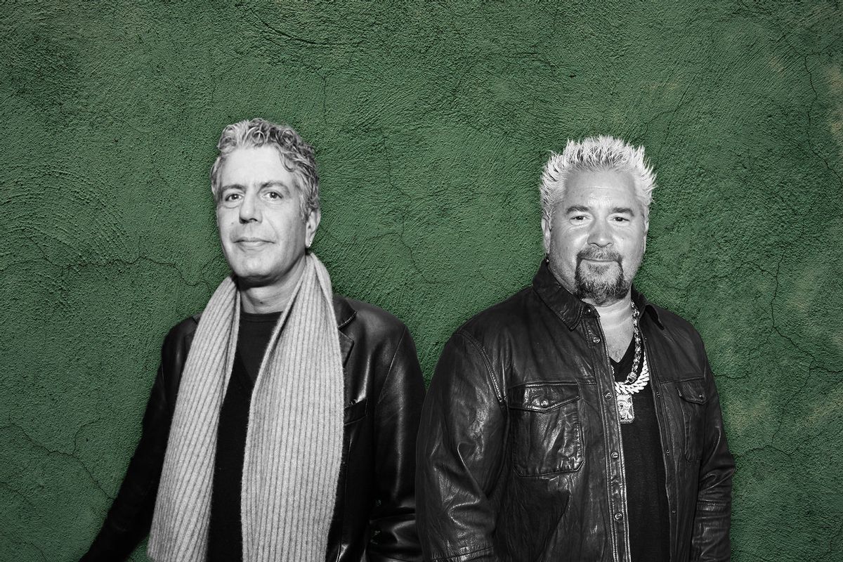 Guy Fieri and Anthony Bourdain (Photo illustration by Salon/Getty Images)