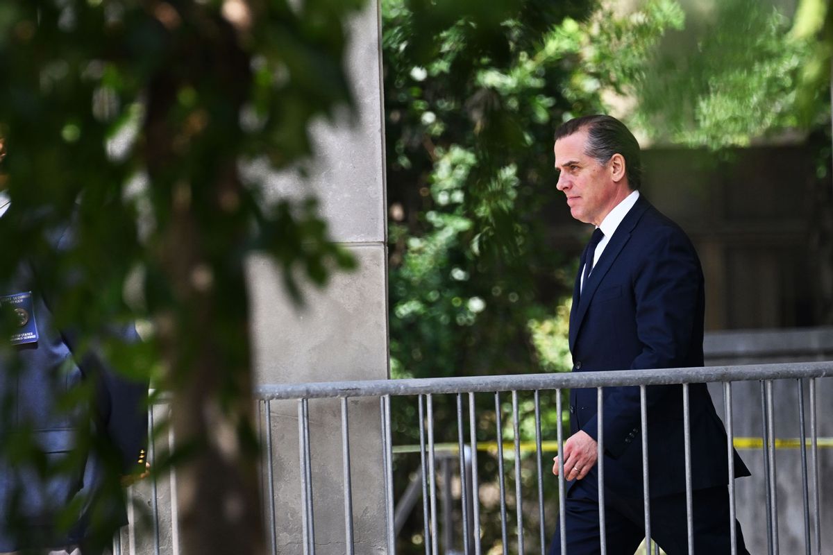 Hunter Biden, son of U.S. President Joe Biden, departs the J. Caleb Boggs Federal Building and United States Courthouse on July 26, 2023 in Wilmington, Delaware. (Mark Makela/Getty Images)