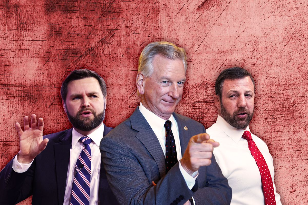 J.D. Vance, Tommy Tuberville and Markwayne Mullin (Photo illustration by Salon/Getty Images)