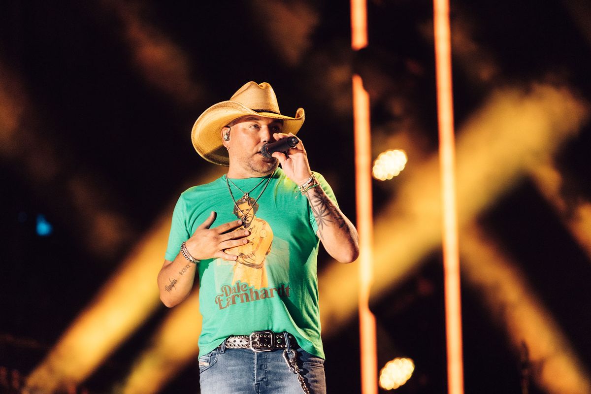 Jason Aldean at Day 3 of the CMA Fest held on June 10, 2023 in Nashville, Tennessee. (Monica Murray/Variety via Getty Images)