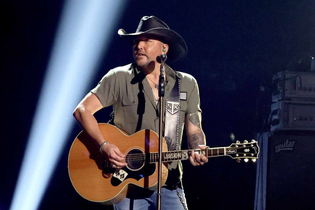 Jason Aldean performs onstage during the 58th Academy Of Country Music Awards at The Ford Center at The Star on May 11, 2023 in Frisco, Texas. (Theo Wargo/Getty Images)