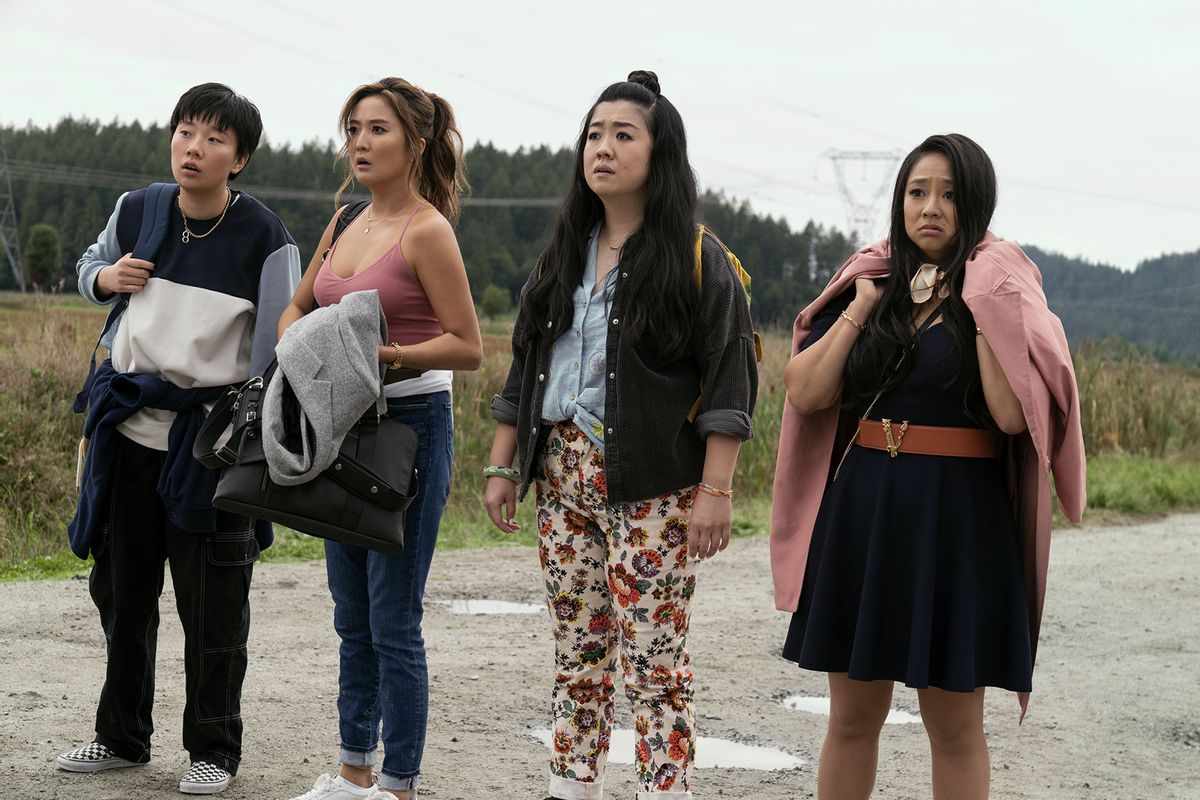 Sabrina Wu, Ashley Park, Sherry Cola and Stephanie Hsu in "Joy Ride"  (Ed Araquel/Lionsgate)