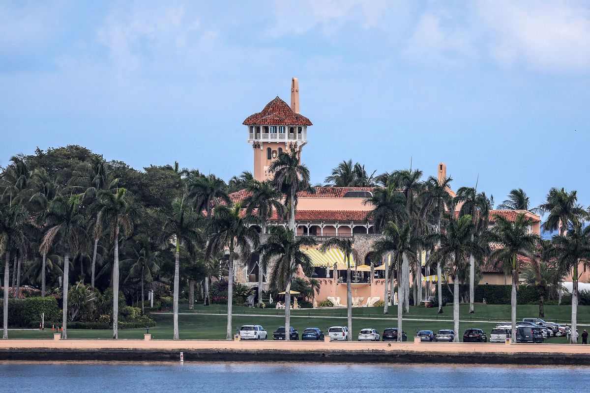 The Mar-a-Lago Club, home of former US President Donald Trump, is seen on April 4, 2023 in Palm Beach, Florida. (GIORGIO VIERA/AFP via Getty Images)
