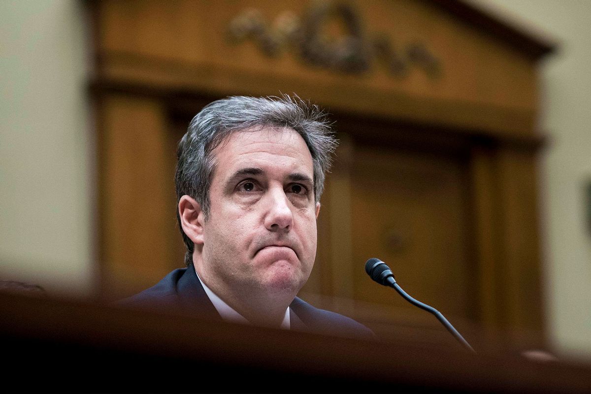 Michael Cohen, former trusted aide and lawyer to President Donald Trump, testifies before the House Oversight and Reform Committee on Capitol Hill in Washington DC on Wednesday February 27, 2019. (Melina Mara/The Washington Post via Getty Images)