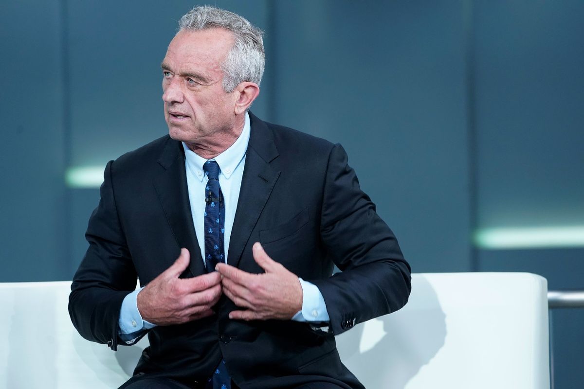 Democratic presidential candidate Robert F. Kennedy Jr. visits "Fox & Friends" at Fox News Channel Studios on July 14, 2023 in New York City. (John Lamparski/Getty Images)
