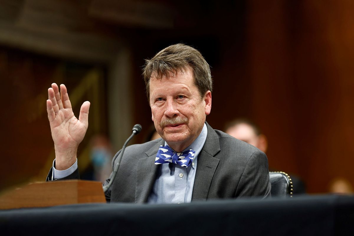 U.S. Food and Drug Administration Commissioner Robert Califf attends a hearing of U.S. Senate Subcommittee on Agriculture, Rural Development, Food and Drug Administration, and Related Agencies on Capitol Hill in Washington, D.C., the United States, on April 28, 2022. (Ting Shen/Xinhua via Getty Images)