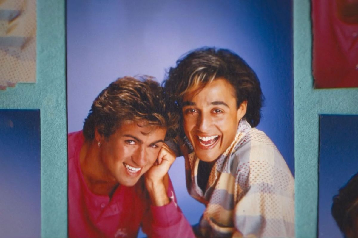 George Michael and Andrew Ridgeley in "WHAM!" (Photo courtesy of Netflix)