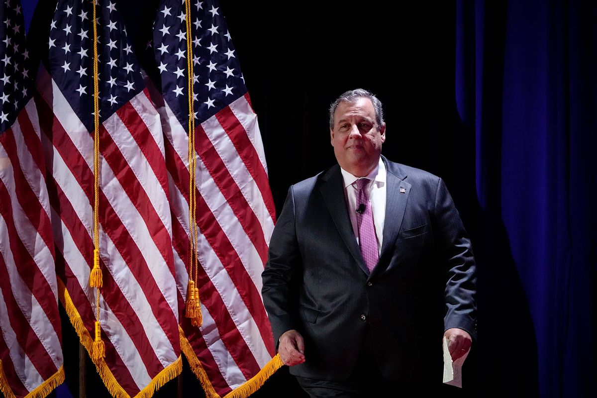 Republican presidential candidate and former Governor of New Jersey Chris Christie arrives to speak at the Faith and Freedom Road to Majority conference at the Washington Hilton on June 23, 2023 in Washington, DC. (Drew Angerer/Getty Images)