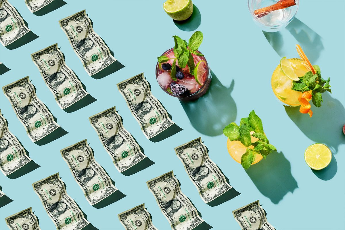 Cocktails and cash (Photo illustration by Salon/Getty Images)