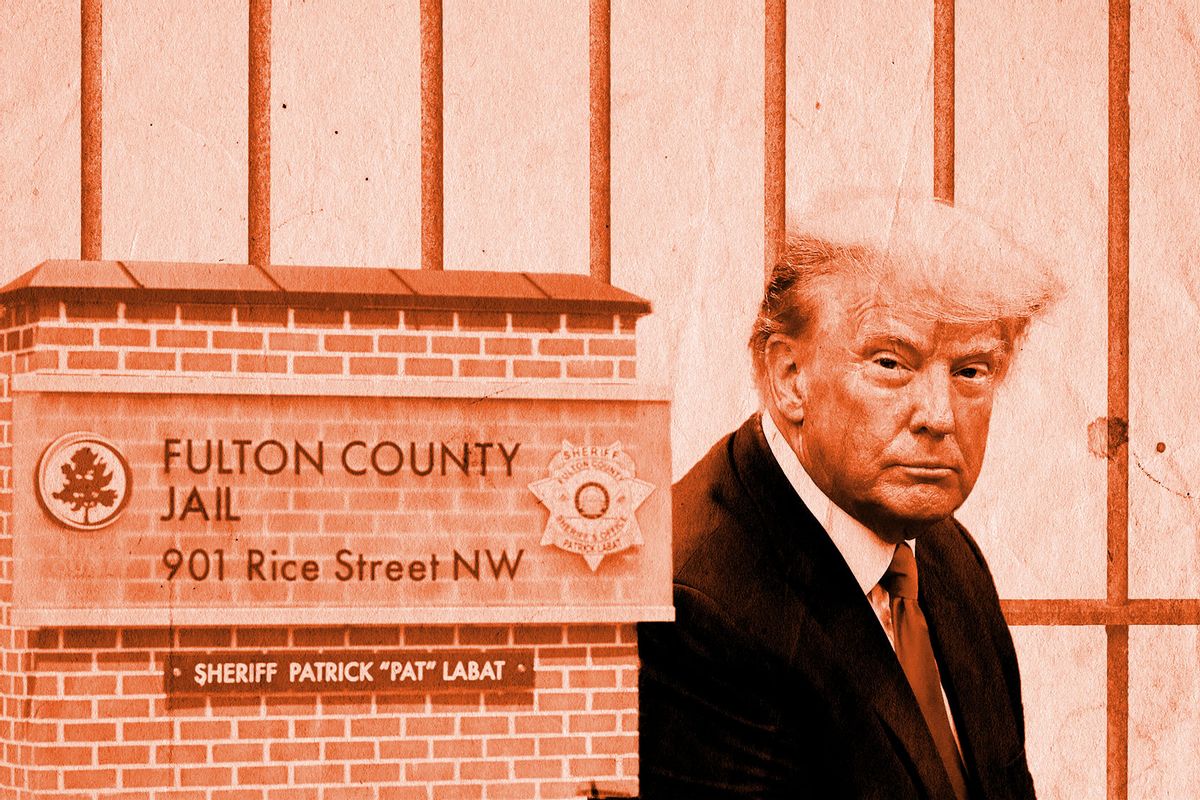 Donald Trump | Fulton County Jail (Photo illustration by Salon/Getty Images)
