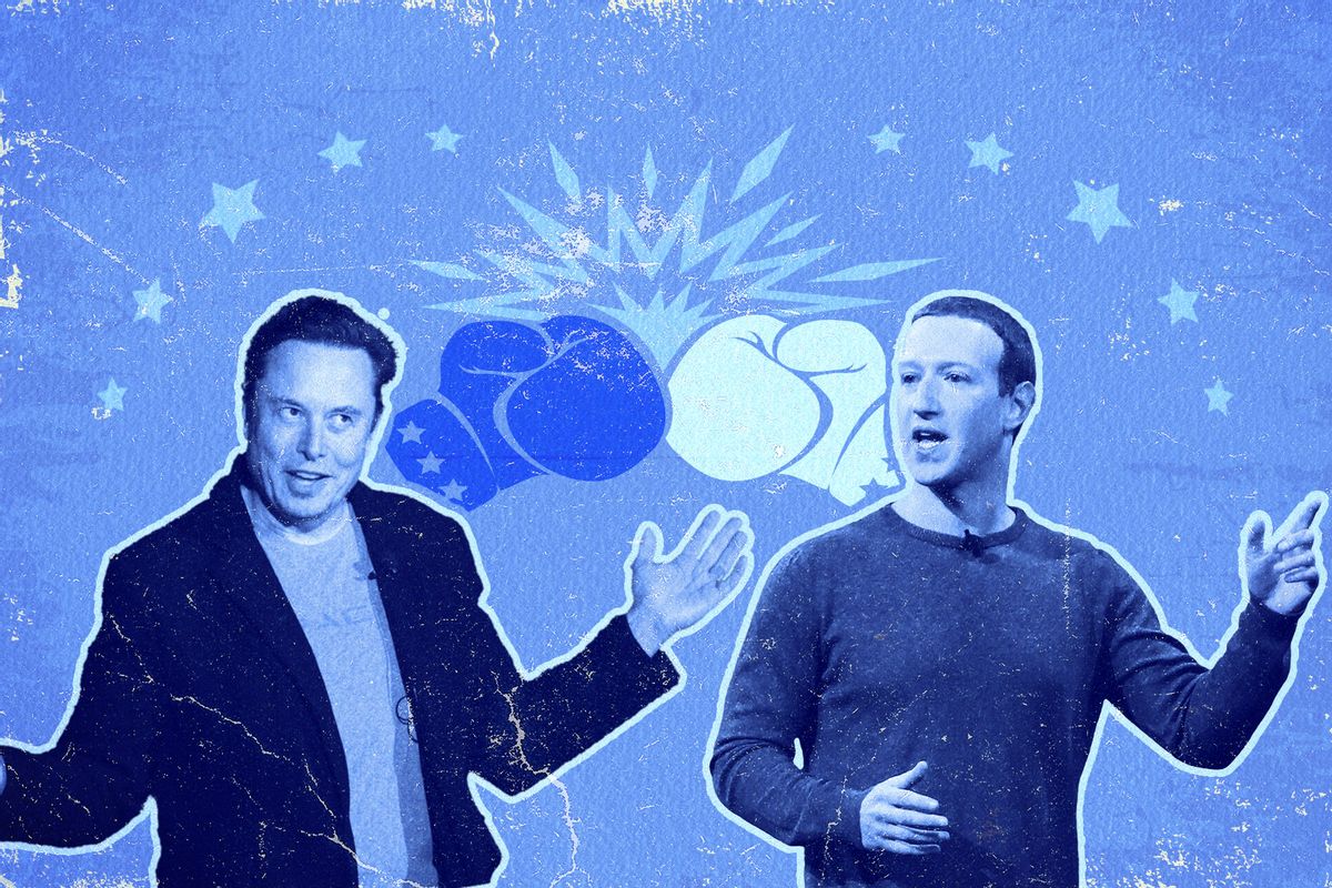Elon Musk VS. Mark Zuckerberg (Photo illustration by Salon/Getty Images)