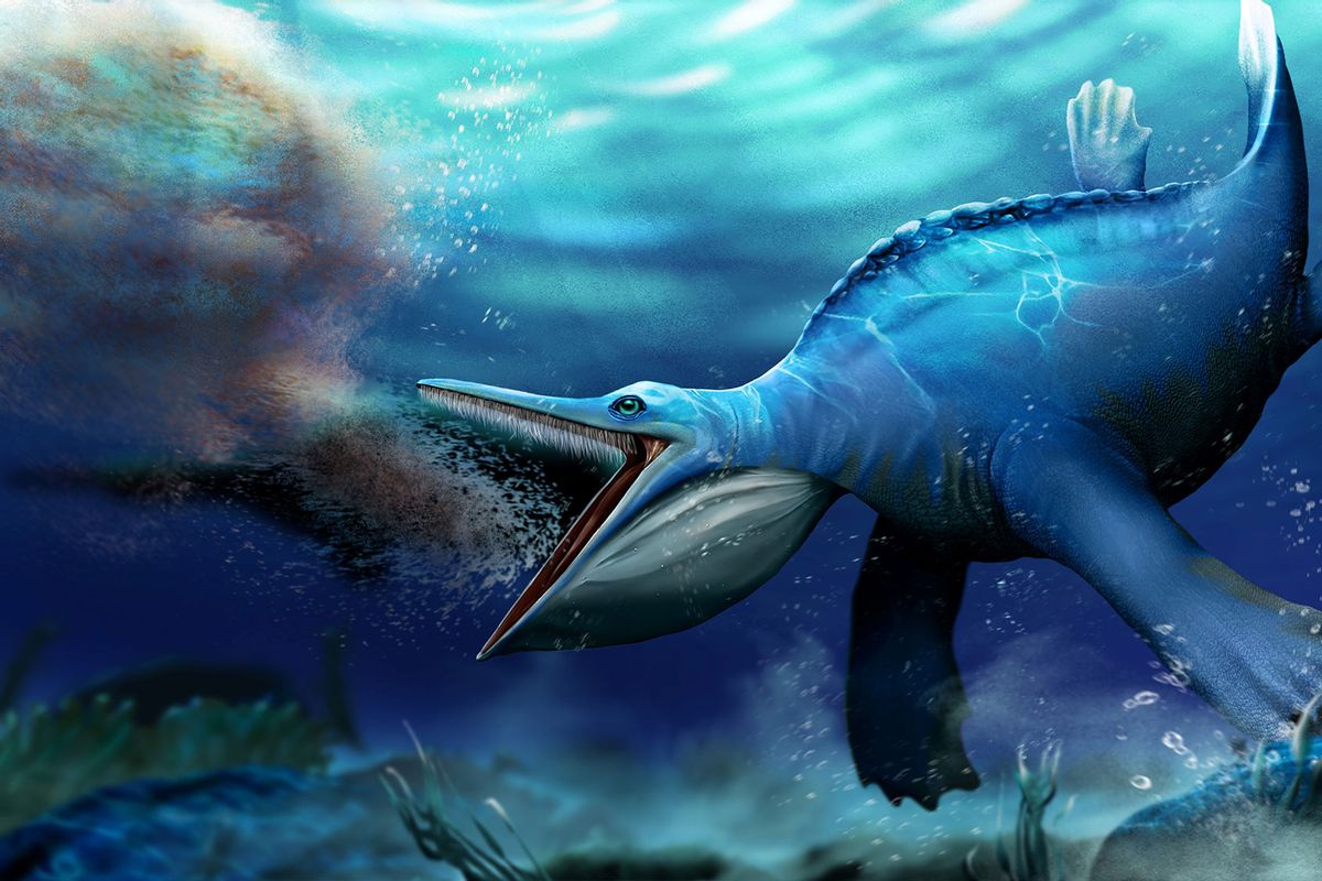 Ancient filter-feeding reptile had a freaky similarity with modern whales