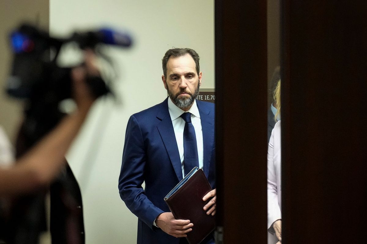 Special Counsel Jack Smith arrives to remarks on a recently unsealed indictment including four felony counts against former U.S. President Donald Trump on August 1, 2023 in Washington, DC. (Drew Angerer/Getty Images)