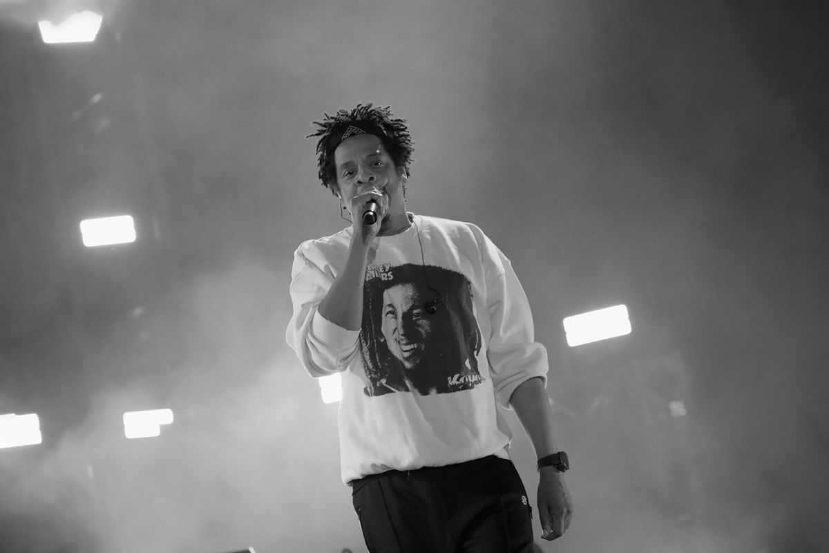 Jay-Z performs onstage at SOMETHING IN THE WATER - Day 2 on April 27, 2019 in Virginia Beach City. (Brian Ach/Getty Images for Something in the Water)