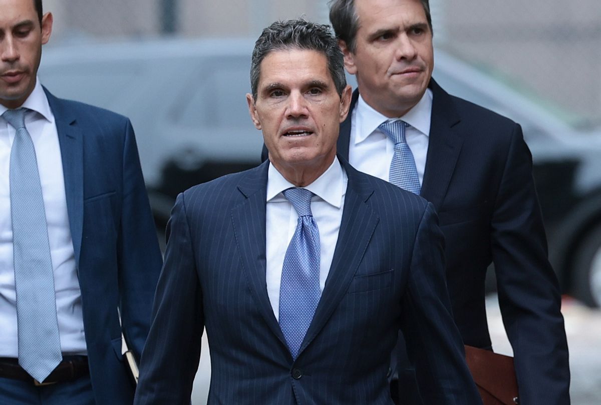 Attorney for former U.S. President Donald Trump, John Lauro, arrives at the E. Barrett Prettyman U.S. Court House August 28, 2023 in Washington, DC. (Win McNamee/Getty Images)