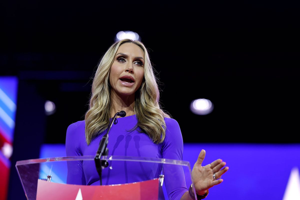 Lara Trump speaks during the annual Conservative Political Action Conference (CPAC) at the Gaylord National Resort Hotel And Convention Center on March 03, 2023 in National Harbor, Maryland. (Anna Moneymaker/Getty Images)