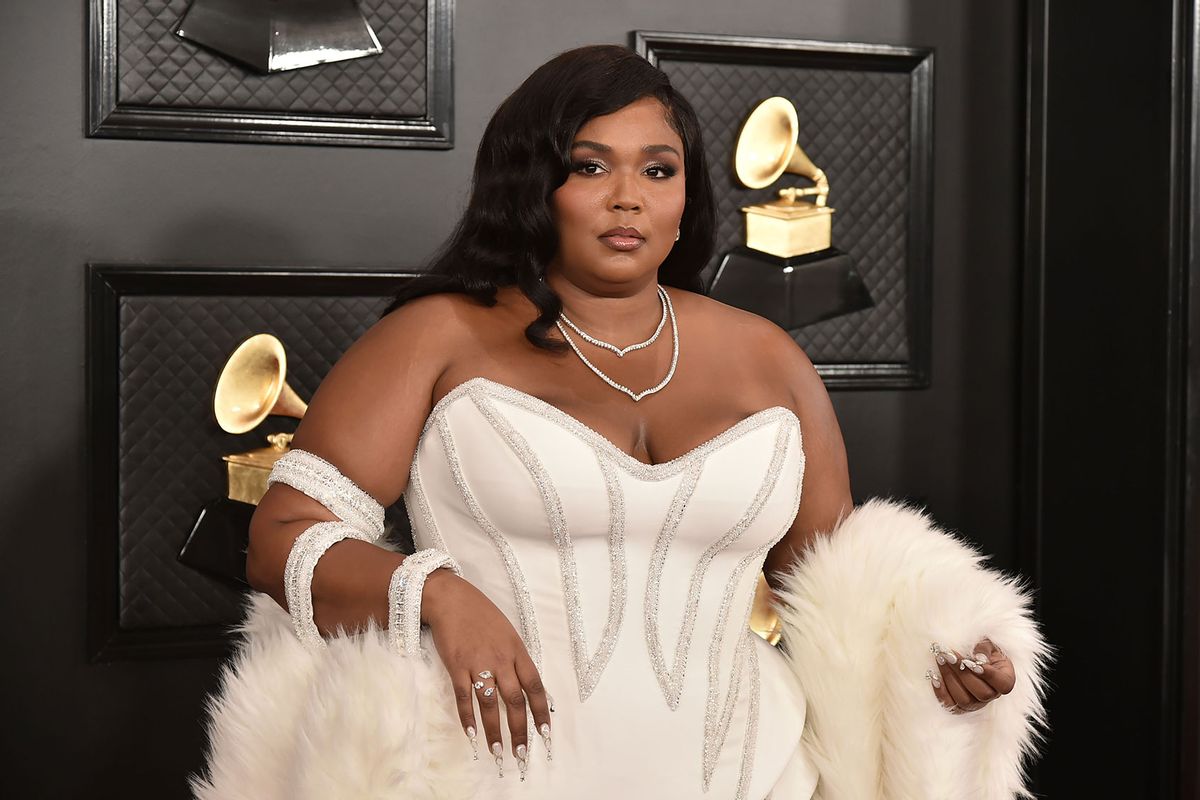 Lizzo attends the 62nd Annual Grammy Awards at Staples Center on January 26, 2020 in Los Angeles, CA. (David Crotty/Patrick McMullan via Getty Images)
