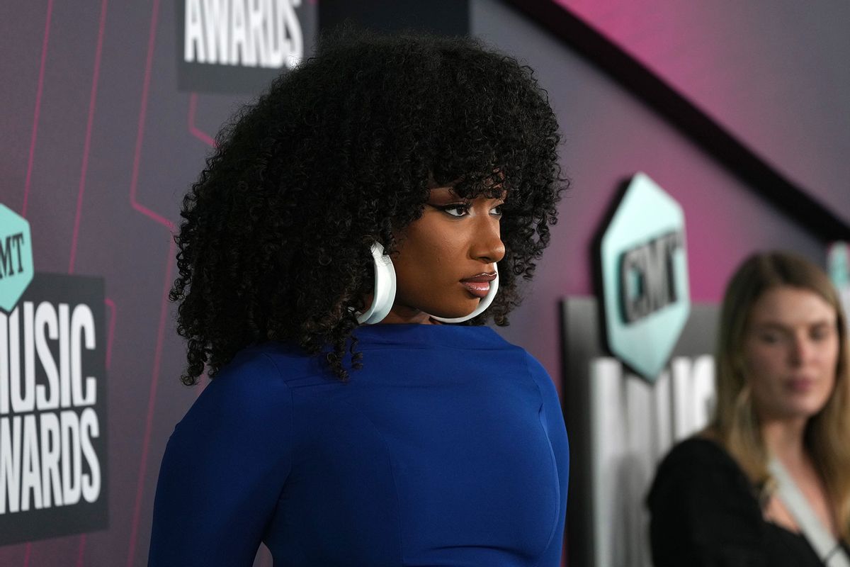 Megan Thee Stallion attends the 2023 CMT Music Awards at Moody Center on April 02, 2023 in Austin, Texas. (Kevin Mazur/Getty Images for CMT)
