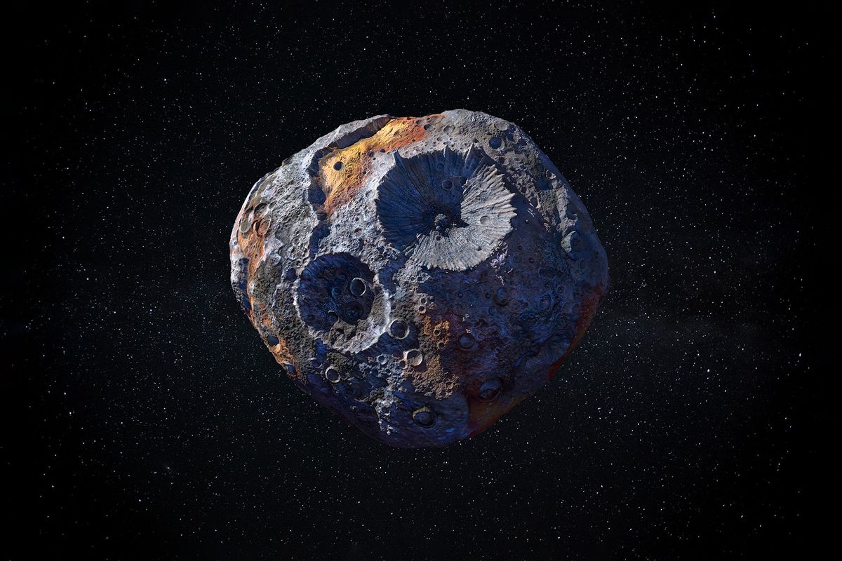 Psyche asteroid in space (Getty Images/24K-Production/NASA)
