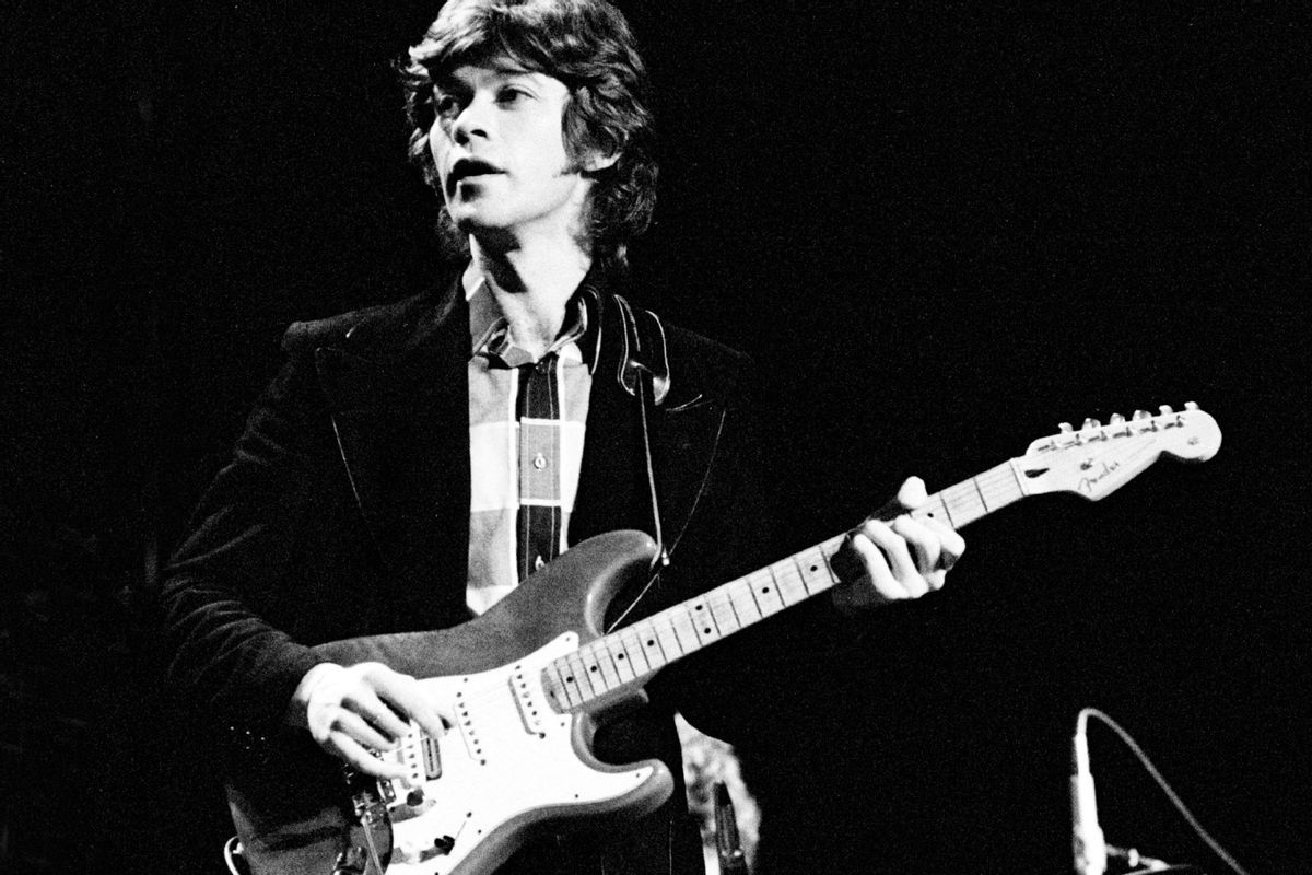 Robbie Robertson from The Band performs live on stage in Rotterdam, Netherlands in 1971  (Gijsbert Hanekroot/Redferns)