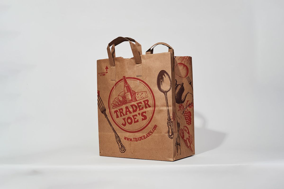 Trader Joe’s paper shopping bag (Michael Buckner/Penske Media via Getty Images)