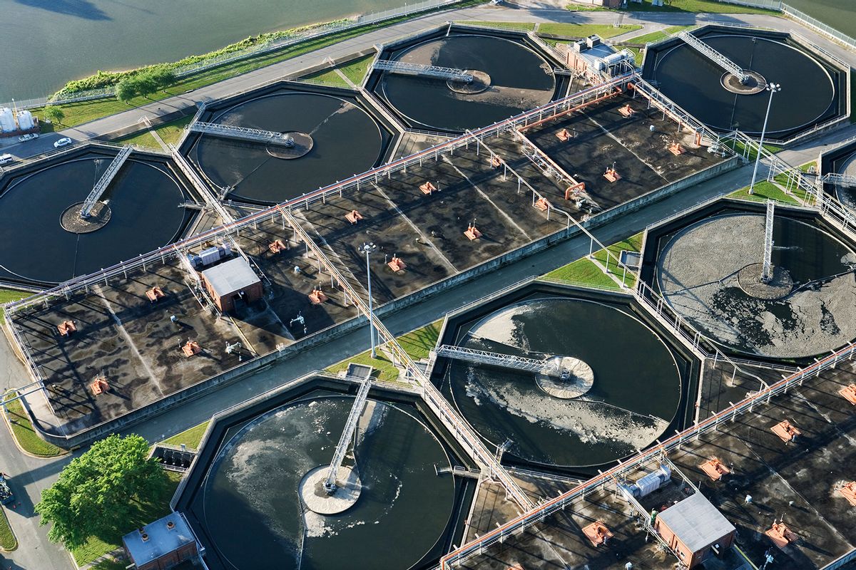 Wastewater treatment facility (Getty Images/Jupiterimages)