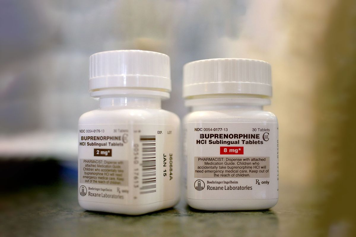 Bottles of the generic prescription pain medication Buprenorphine are seen in a pharmacy (Joe Raedle/Getty Images)