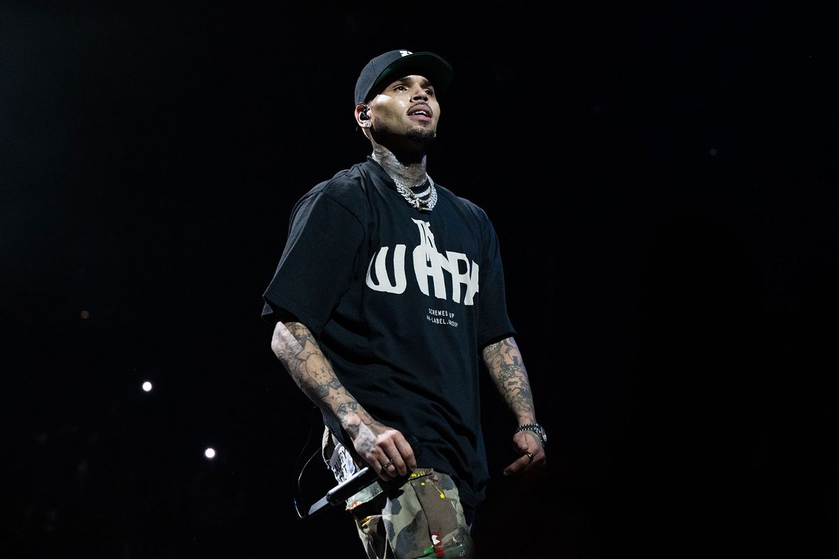 Singer Chris Brown performs onstage during the 'One of Them Ones Tour' at The Kia Forum on August 26, 2022 in Inglewood, California. (Scott Dudelson/Getty Images)
