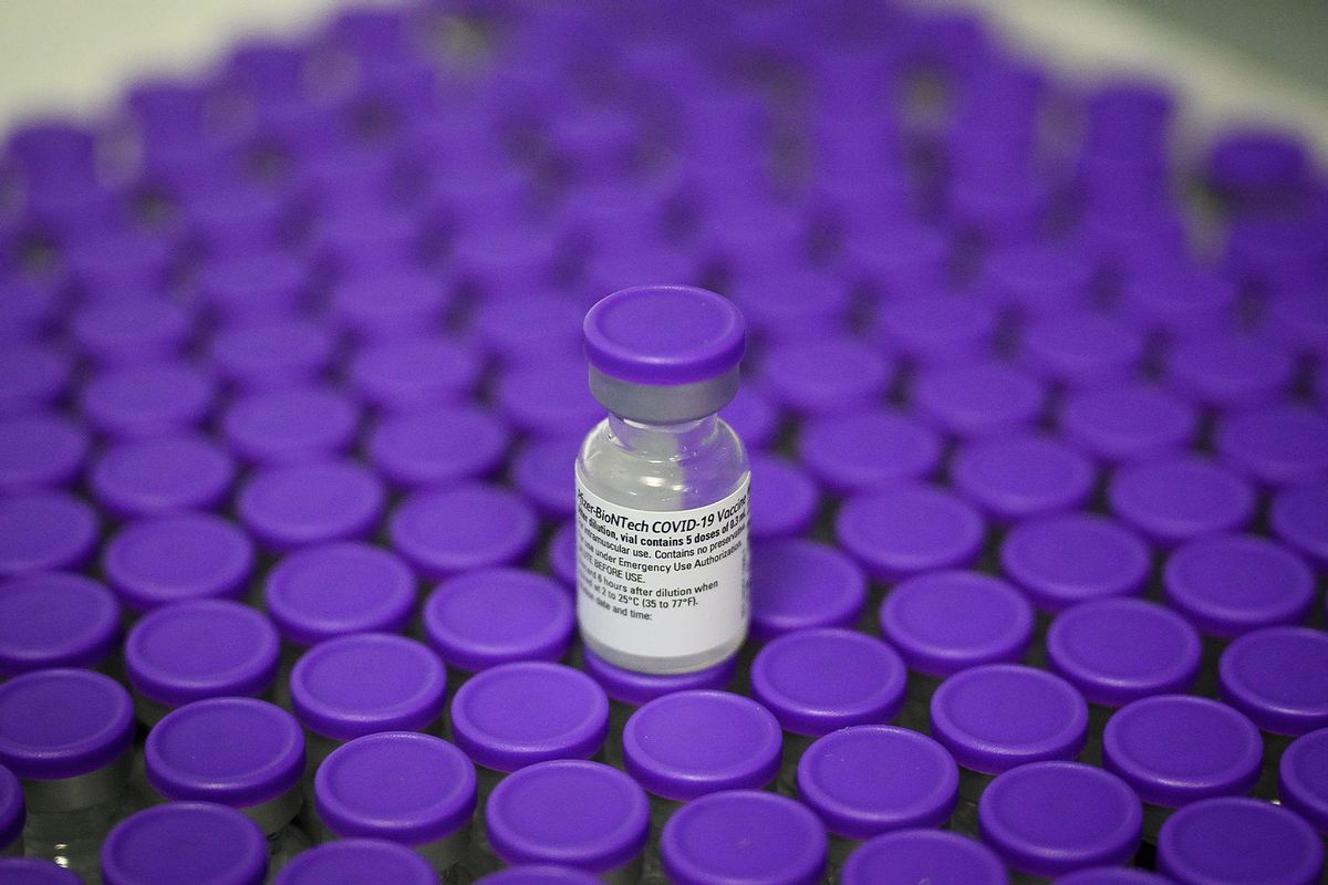 Vials of the Pfizer/BioNTech Covid-19 vaccine (Leon Neal/Getty Images)