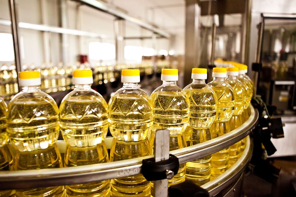 Factory production of cooking oils (Getty Images/sarymsakov)