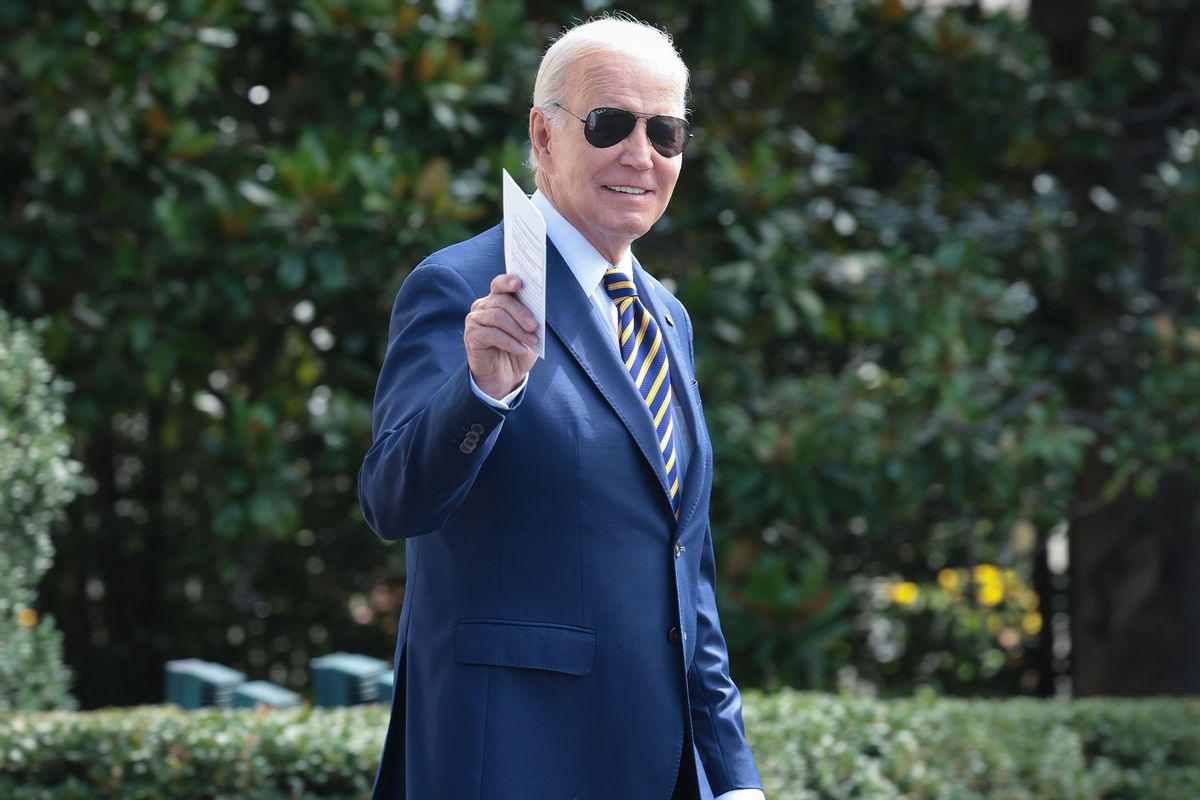 U.S. President Joe Biden departs the White House on August 15, 2023 in Washington, DC. Biden is scheduled to travel to Wisconsin today. (Win McNamee/Getty Images)