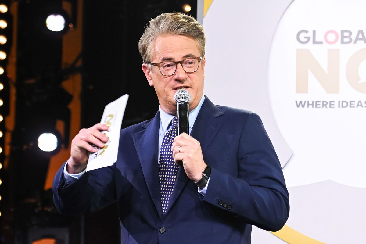 Joe Scarborough speaks at the Global Citizen NOW Summit at The Glasshouse on April 28, 2023 in New York City. (Noam Galai/Getty Images for Global Citizen)