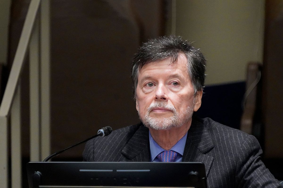 Ken Burns, filmmaker, co-director and co-producer, speaks during a panel before "The U.S. and the Holocaust" screening at United Nations on February 09, 2023 in New York City. (John Lamparski/Getty Images)