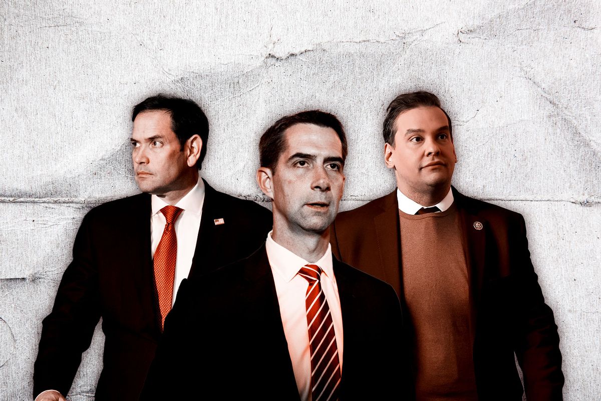 Marco Rubio, Tom Cotton and George Santos (Photo illustration by Salon/Getty Images)