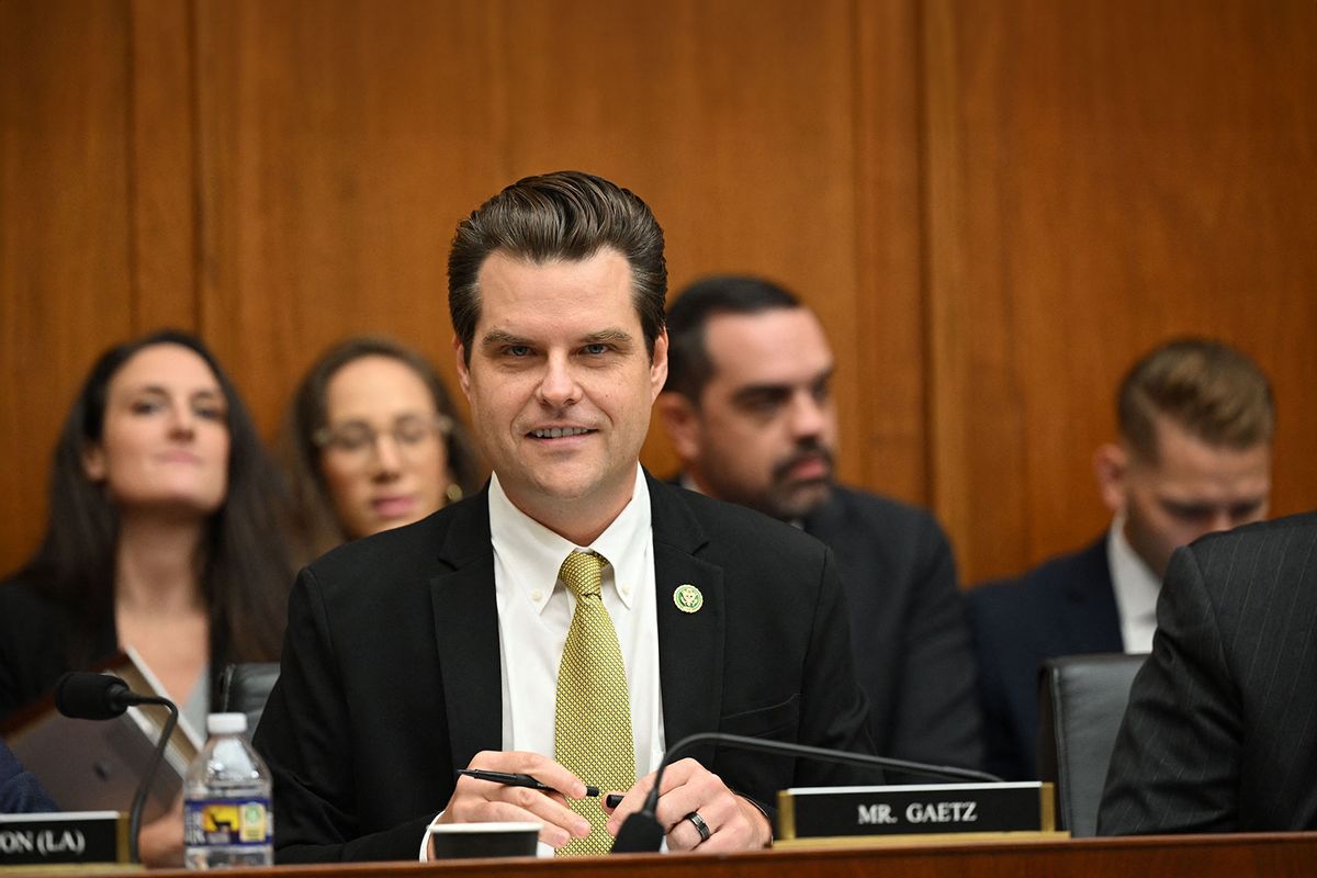 US Republican Representative Matt Gaetz of Florida arrives for a hearing of the House Committee on the Judiciary oversight of the US Department of Justice, on Capitol Hill in Washington, DC, September 20, 2023. (MANDEL NGAN/AFP via Getty Images)