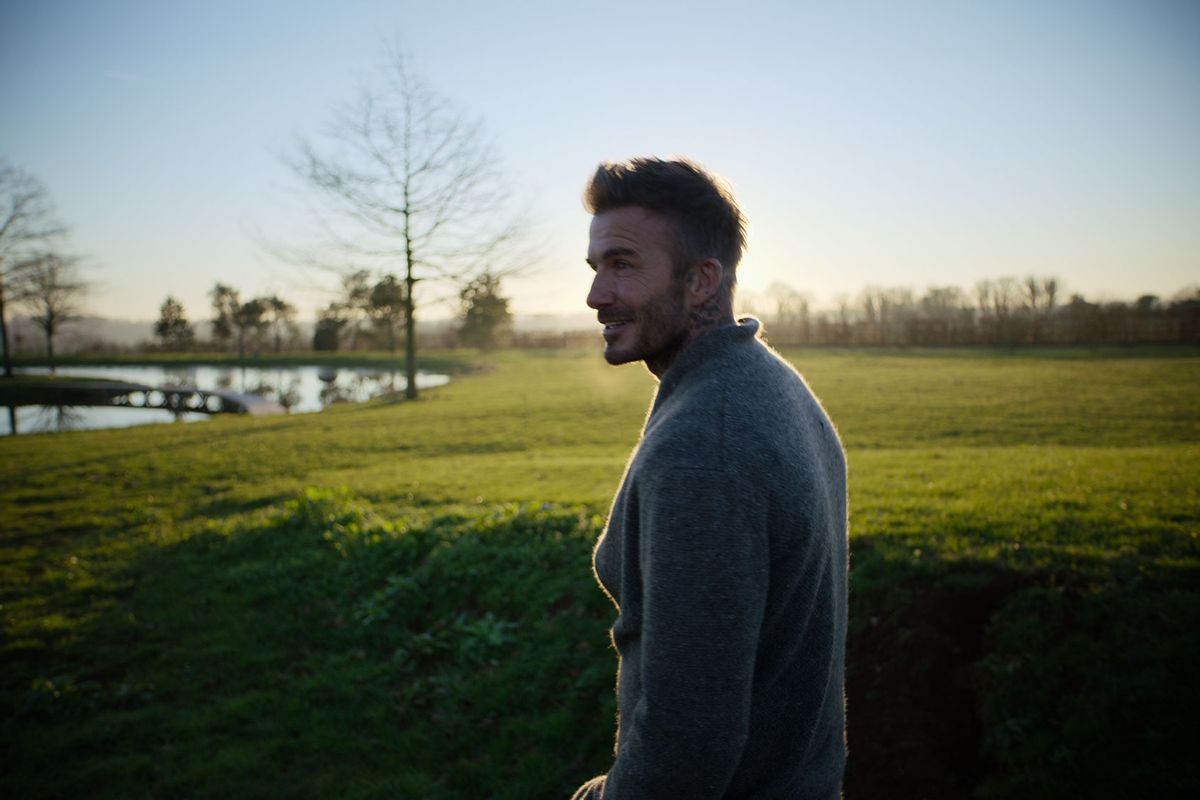 David Beckham in “Beckham” (Photo courtesy of Netflix)
