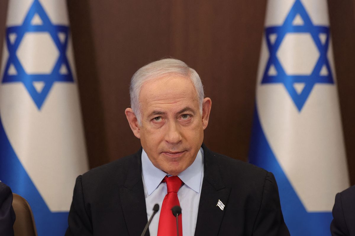 Israeli Prime Minister Benjamin Netanyahu (ABIR SULTAN/POOL/AFP via Getty Images)