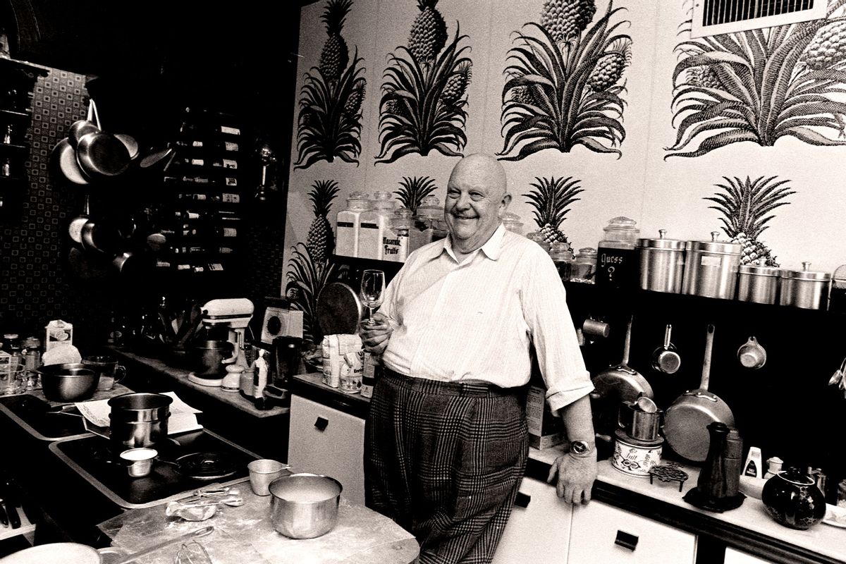 Chef James Beard poses for portraits in his Victorian-style townhouse in Greenwich Village and discusses food and wine on January 12, 1973 in New York City. (Pierre Schermann/WWD/Penske Media via Getty Images)
