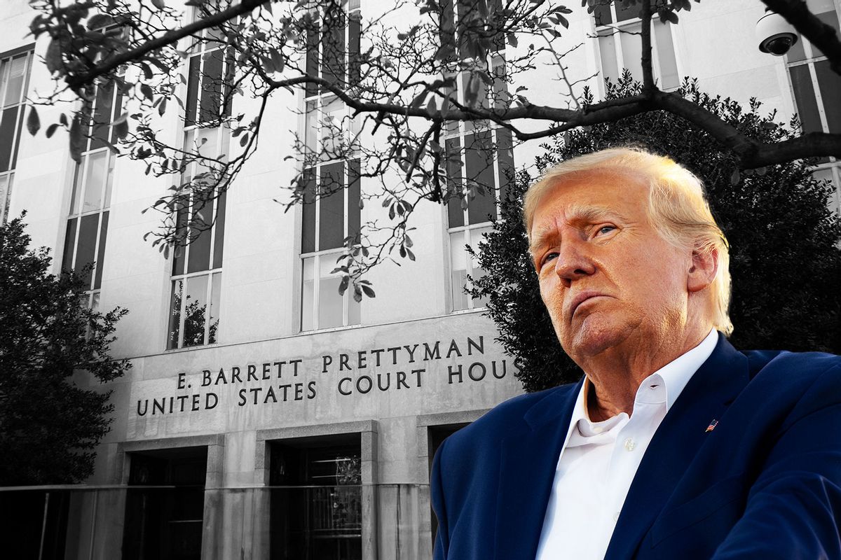 Donald Trump | E. Barrett Prettyman United States Courthouse (Photo illustration by Salon/Getty images)