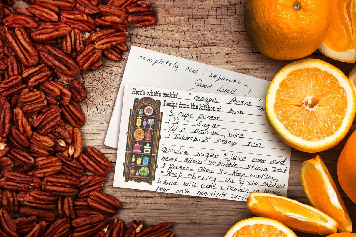 My grandma's 3-ingredient orange pecans are a beloved family recipe with a  bright burst of flavor