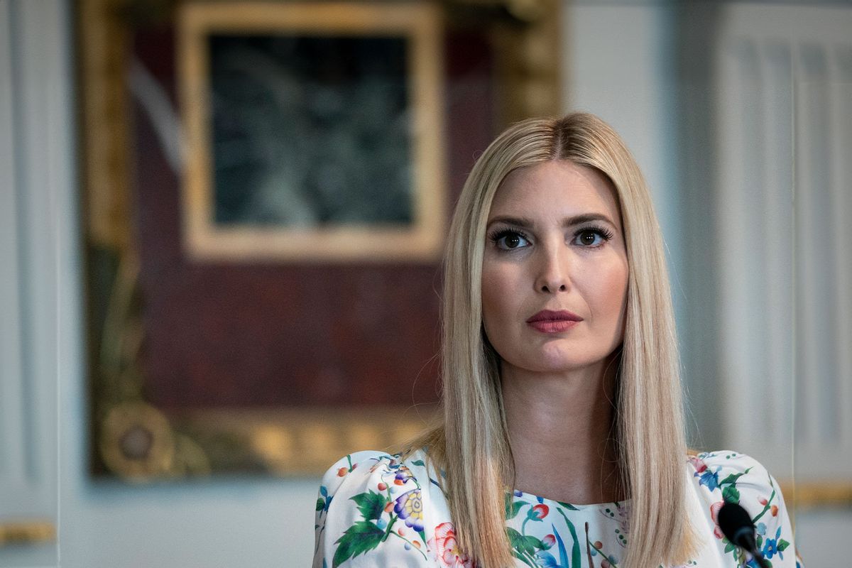 Advisor and daughter of the president Ivanka Trump listens during an event to highlight the Department of Justice grants to combat human trafficking, in the Indian Treaty Room of the Eisenhower Executive Office Building on August 4, 2020 in Washington, DC. (Drew Angerer/Getty Images)