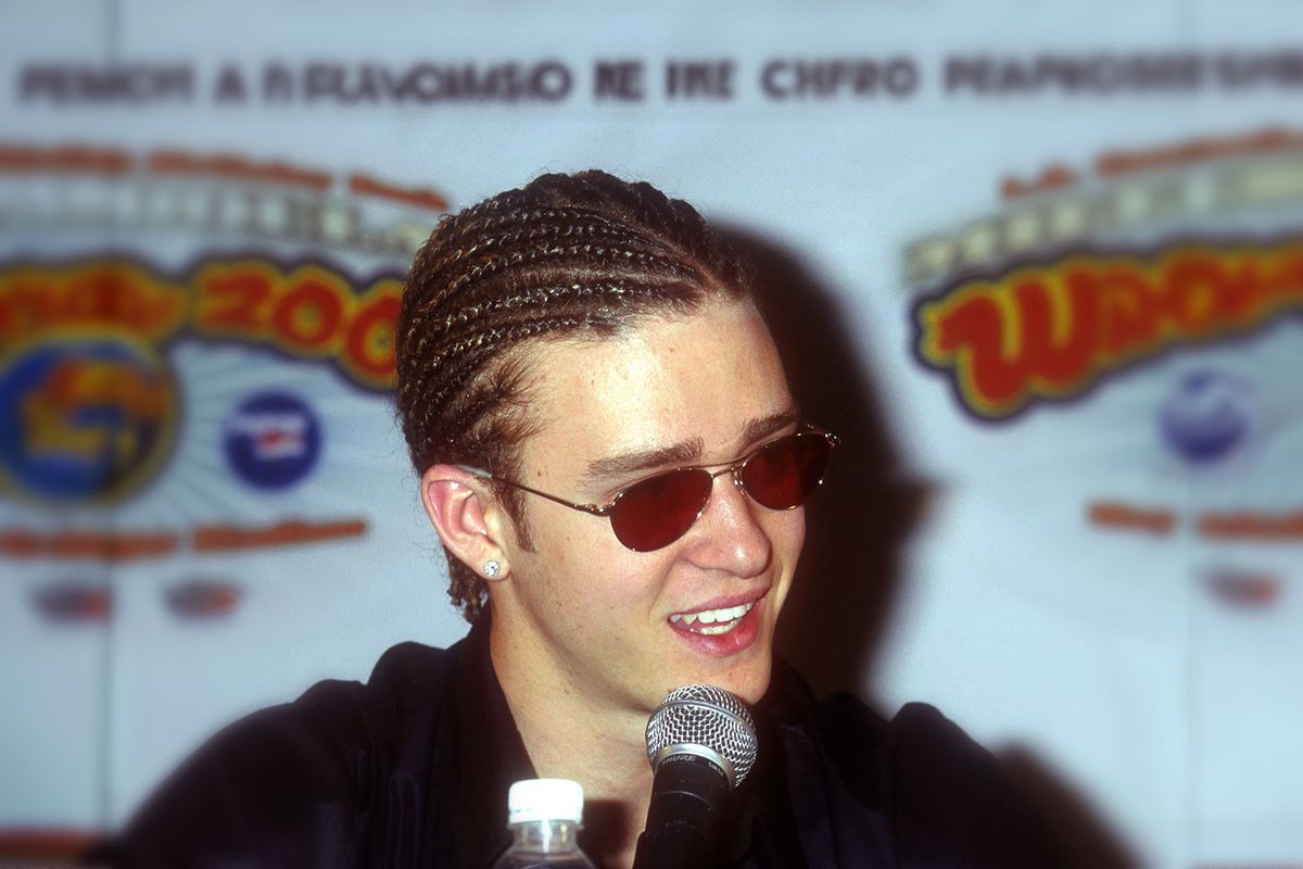 Singer Justin Timberlake, lead singer for N'Sync, attends the Wango Tango Concert on May 13, 2000, in Los Angeles, California. (Brenda Chase/Getty Images)