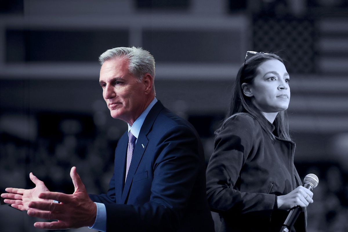 Kevin McCarthy and Alexandria Ocasio-Cortez (Photo illustration by Salon/Getty Images)