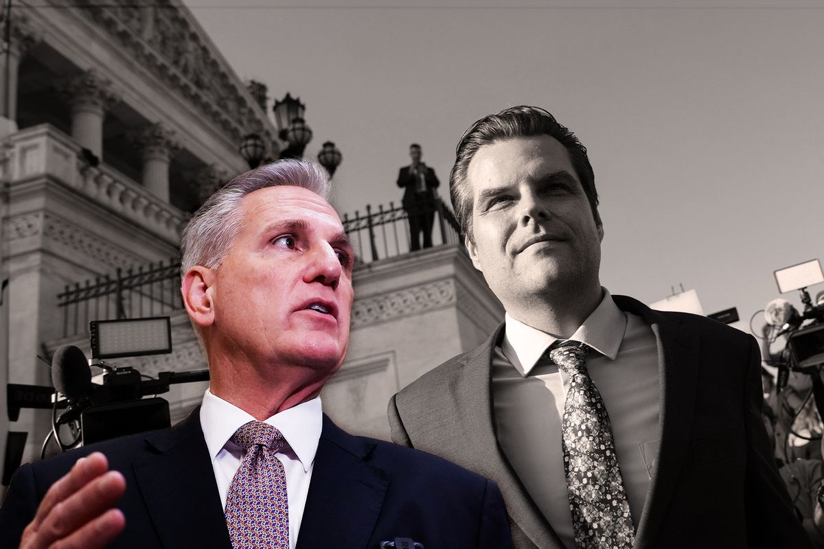Kevin McCarthy and Matt Gaetz (Photo illustration by Salon/Getty Images)