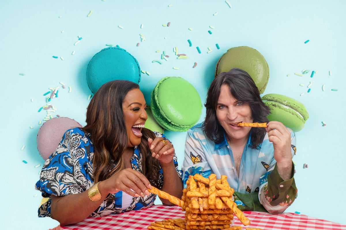 Alison Hammond and Noel Fielding from "Great British Bake Off"  (Photo illustration by Salon/Getty Images/Netflix/Mark Bourdillon)