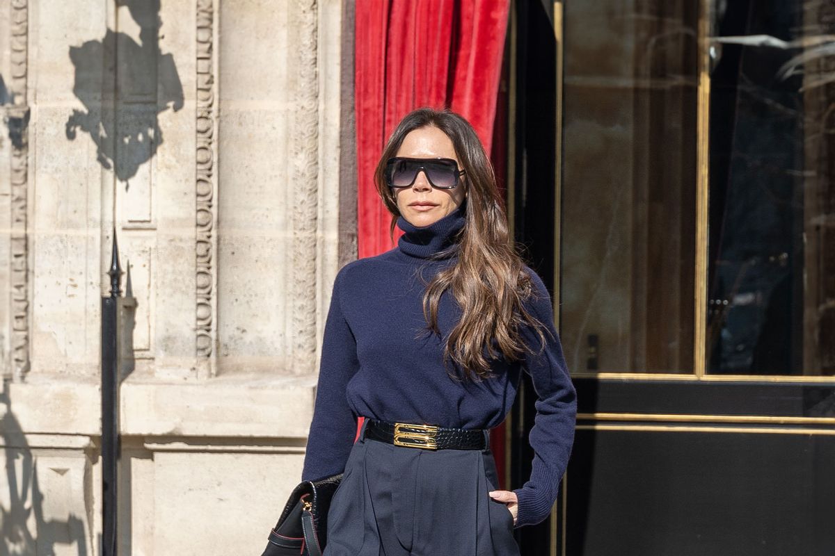 Victoria Beckham is seen on March 03, 2023 in Paris, France. (Marc Piasecki/GC Images/Getty Images)
