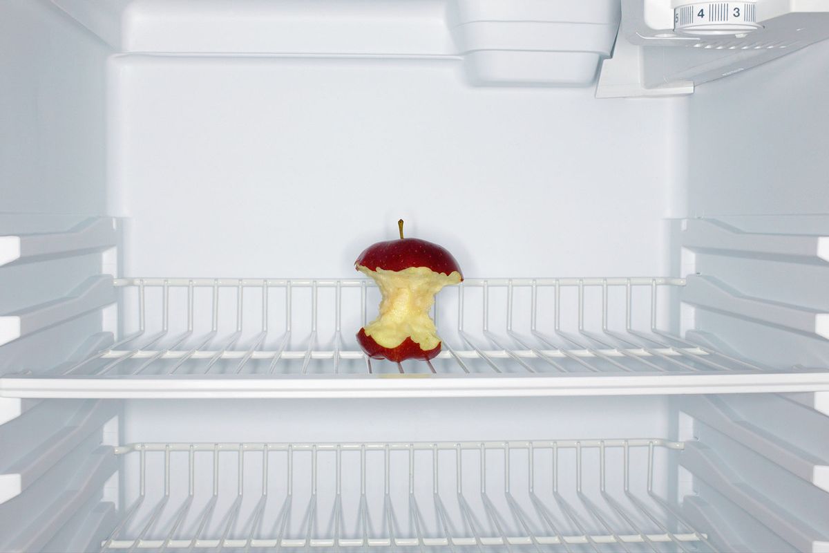 Apple Core In Refrigerator (Getty Images/Angelo Cavalli)