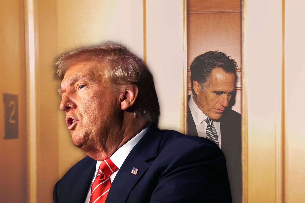 Donald Trump and Mitt Romney (Photo illustration by Salon/Getty Images)