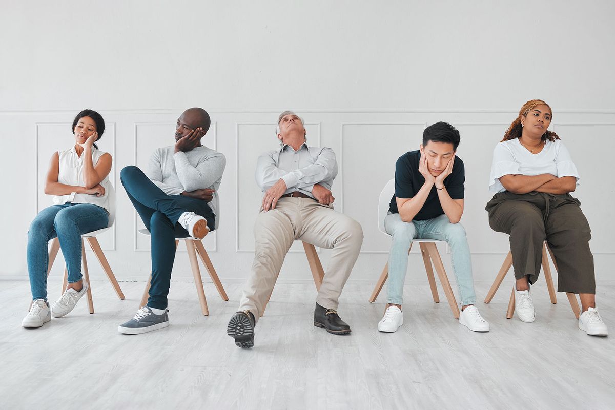 Group of tired people (Getty Images/PeopleImages)